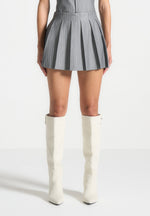 rina-pinstripe-pleated-skort-grey