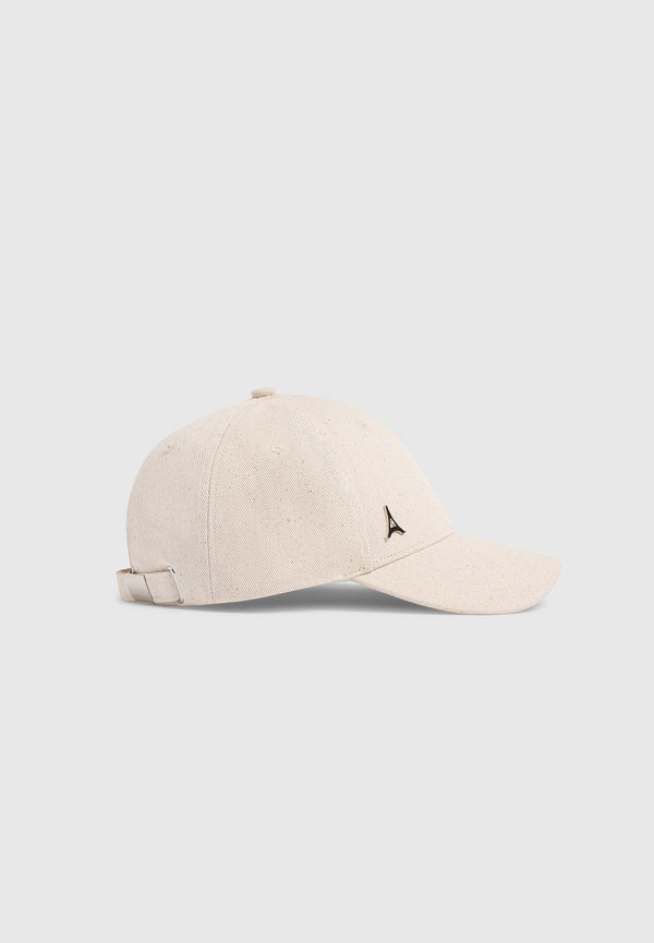Roland - Speckled Denim Cap - Cream