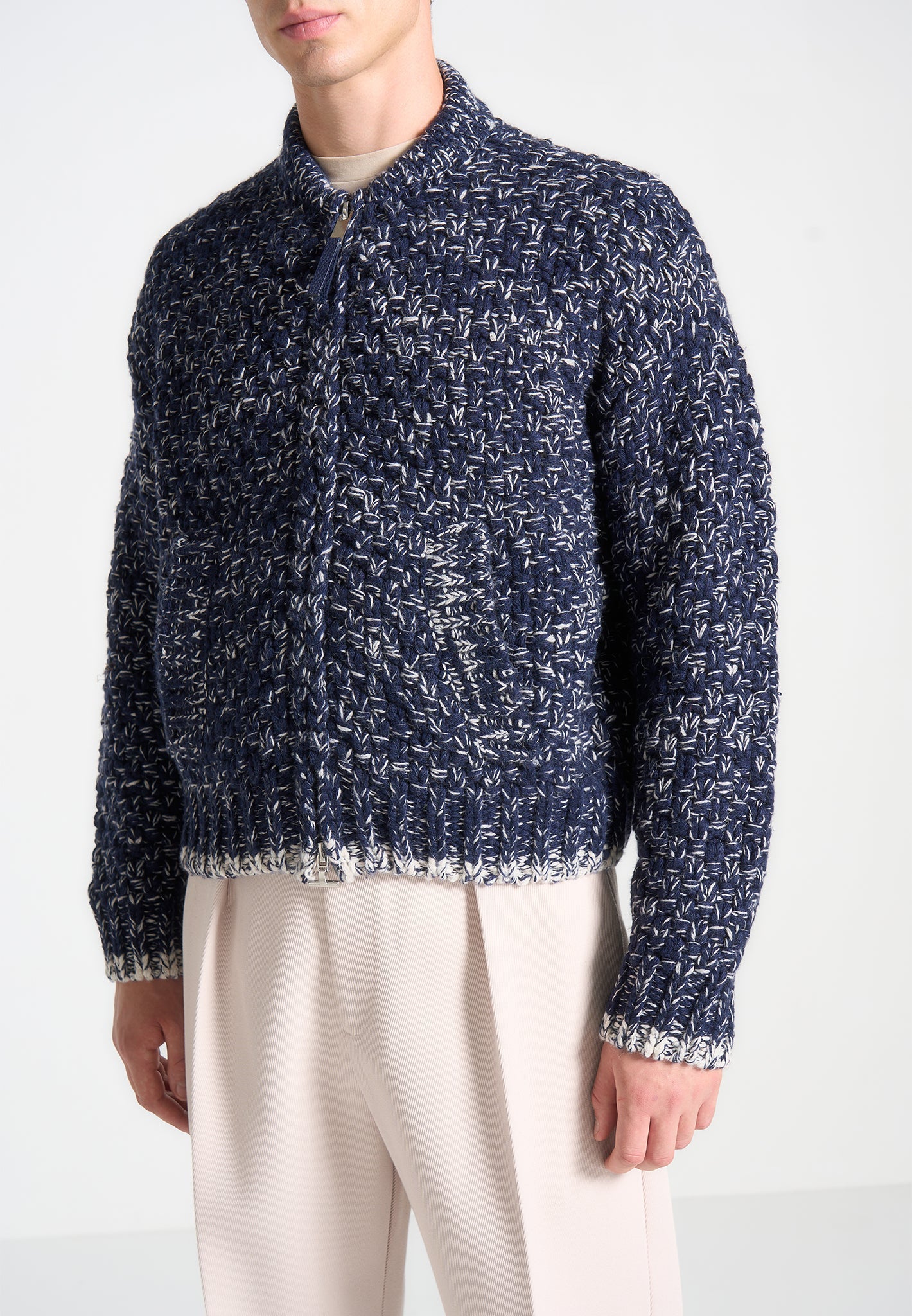 darel-speckled-knit-bomber-jacket-navy