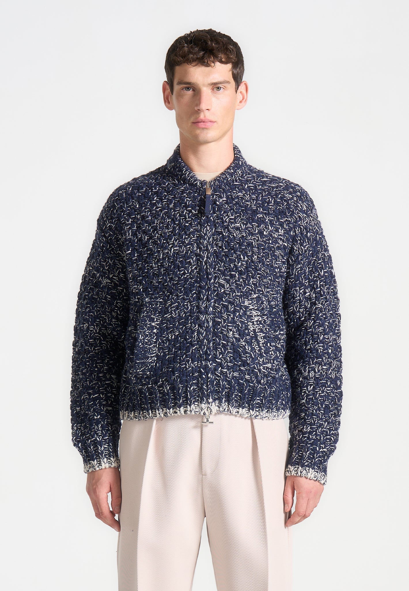 darel-speckled-knit-bomber-jacket-navy