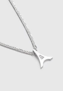 Sterling Silver Eiffel Necklace - Silver