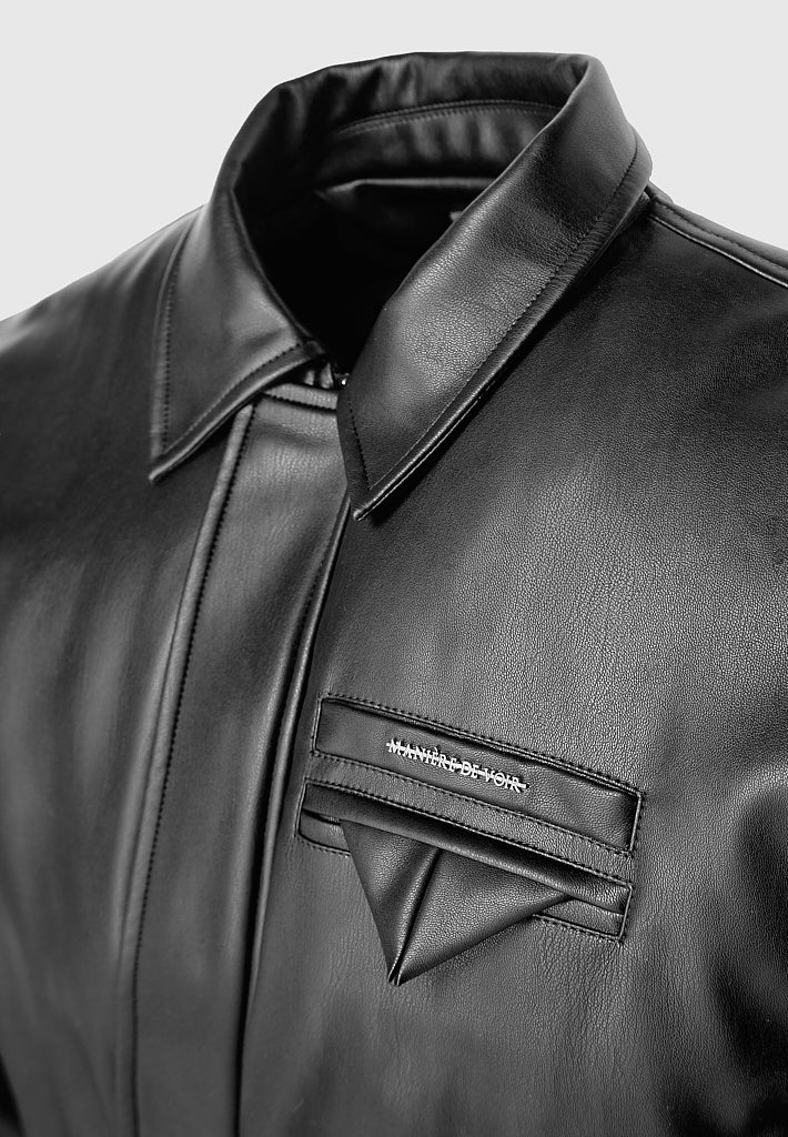 Vegan leather sale jacket mens