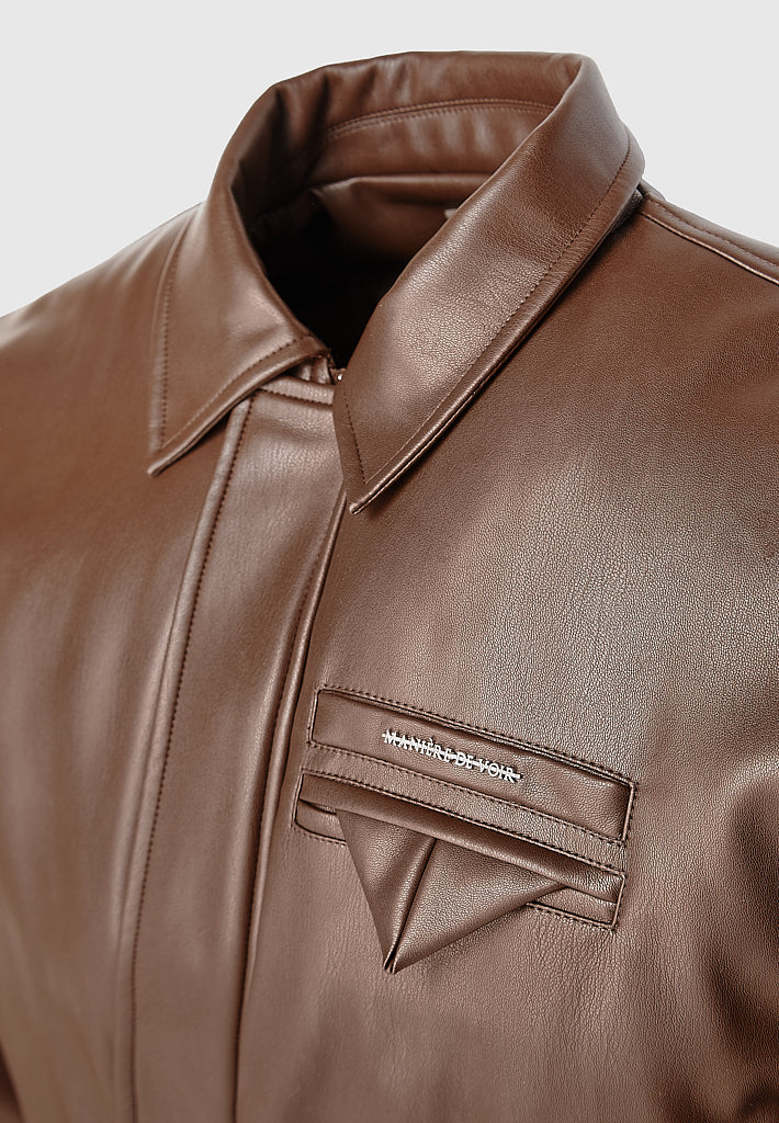 tacked-vegan-leather-bomber-jacket-brown