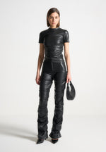 tacked-vegan-leather-flared-trousers-black-1