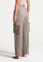 danielle-textured-tailored-pleated-cargo-trousers-taupe