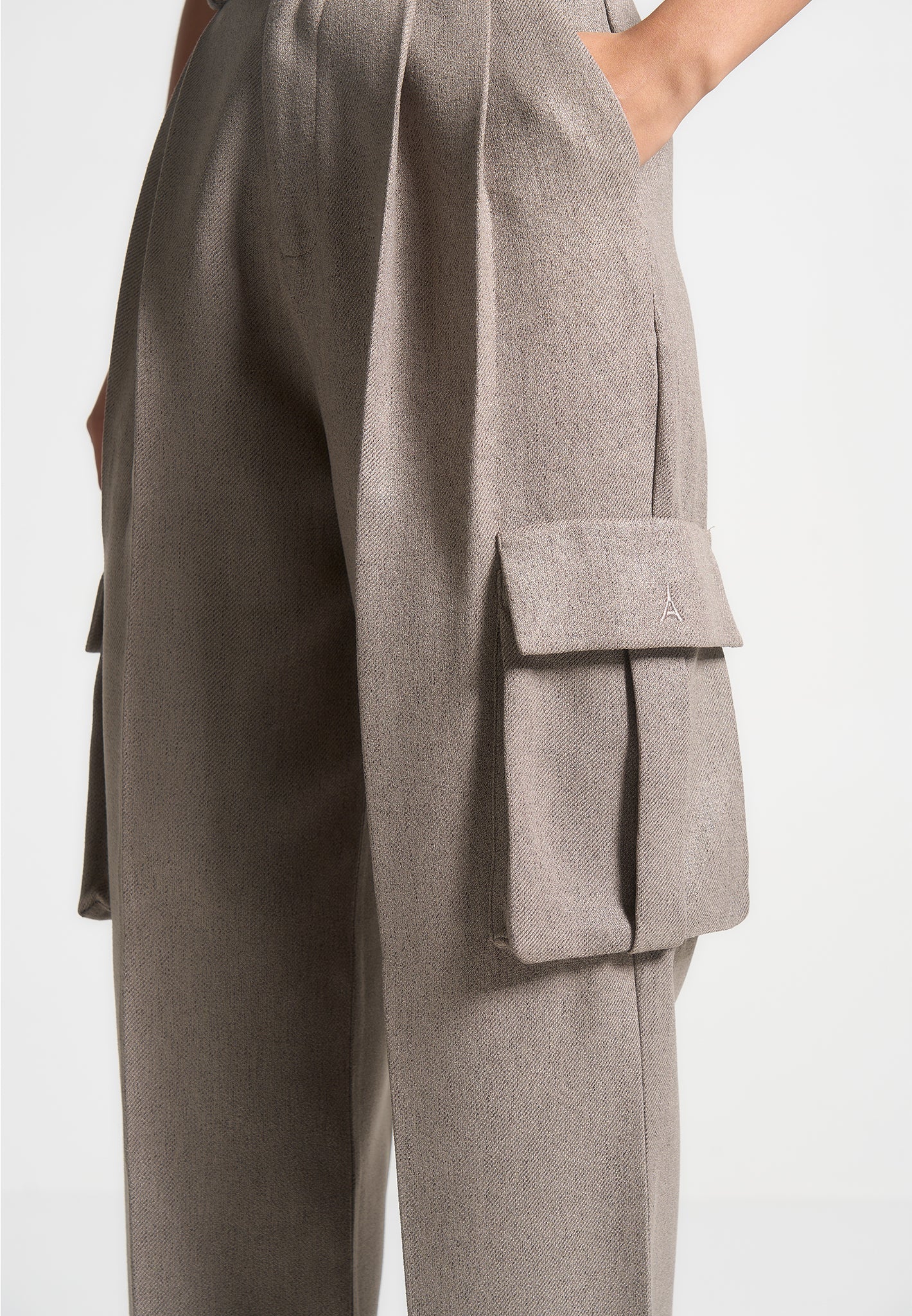 danielle-textured-tailored-pleated-cargo-trousers-taupe