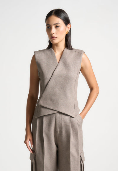 textured-tailored-wrap-waistcoat-taupe