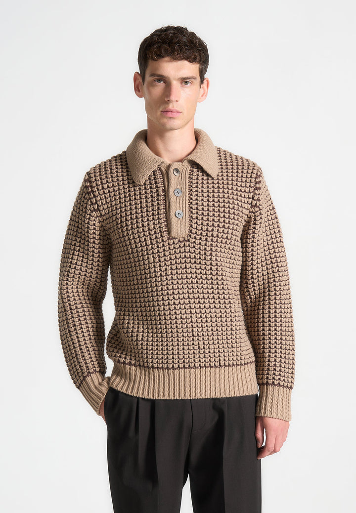 textured-wool-knit-polo-jumper-taupe