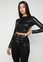 vegan-leather-backless-top-black