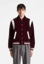 nico-velvet-satin-varsity-jacket-wine-red