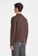 waffle-knit-polo-jumper-brown