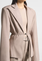 wide-shoulder-tailored-blazer-with-twin-belt-beige